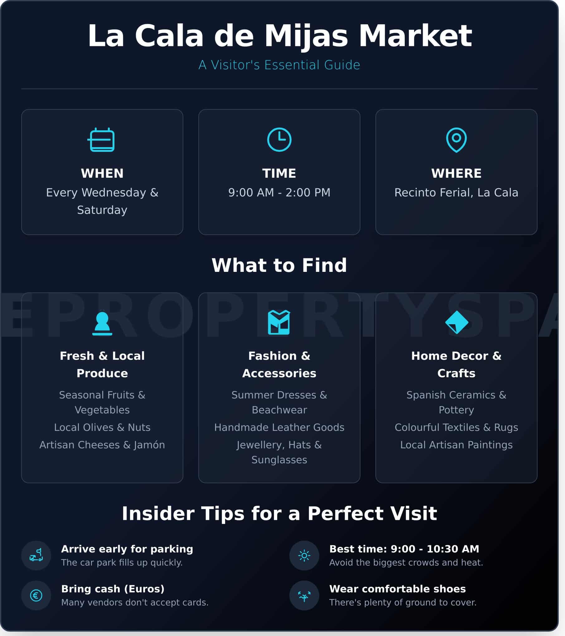 Mercadillo de la Cala de Mijas: Your Complete Visitor’s Guide (2025) - Infographic