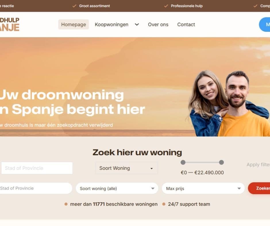 Vastgoedhulp in Spanje